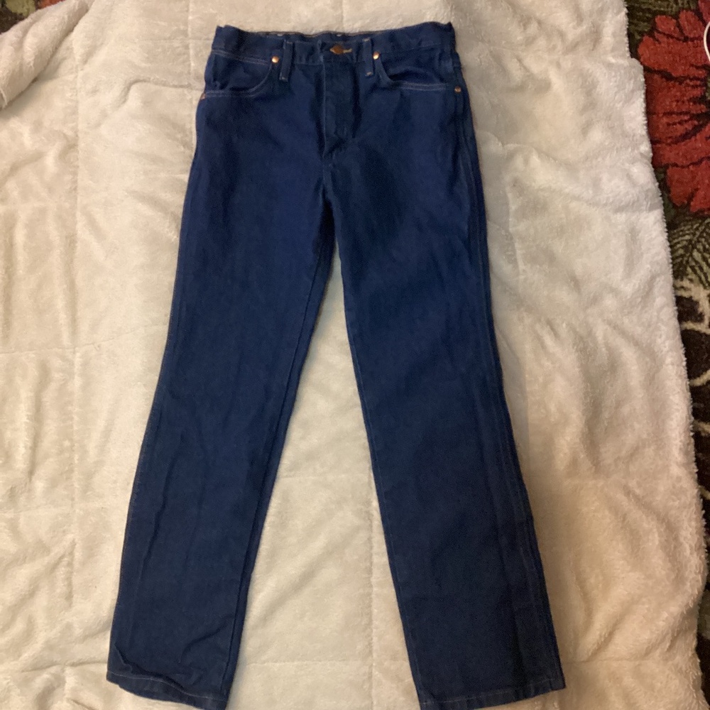 Wrangler  Mens Jeans 30X30 Dark Blue Cotton Denim Pants